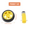 Peakloong 4 Pcs for Smart Car Robot Plastic Tire Wheel