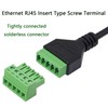 XMSJSIY RJ45 8P8C Female to 8 Pin Screw Terminal Adaptor,