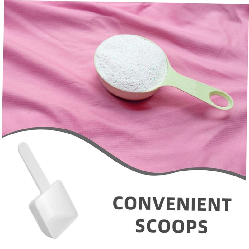 Mobestech 40pcs Laundry Supplies Plastic Scoops for Laundry Measuring for