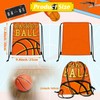 Shappy 16 Pcs Basketball Drawstring Bags Basketball Goody Bag Basketball