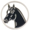 Stainless Steel Coin Holder with Horse head coin black
