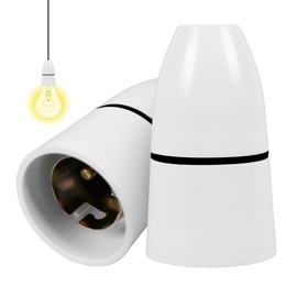 B22 Bayonet Pendant Lamp Holder, High Temperature Resistance - Un Switched B22 Bayonet Cap Ceiling Chandelier Holder 10MM Thread Entry (AC 220V-240V), for Ceiling Ceiling Lamp Chandelier