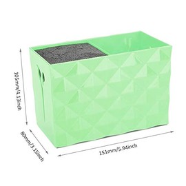 TeamTop Scissor Cube, Scissor Case, Scissor Box, Acrylic, Salon, Hairdresser, Hairdresser, Pet, Free Storage, Pen Holder, Salon (6.2 x 3.2 x 4.1 inches (15.6 x 8.2 x 10.3 cm), Black)