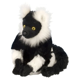 Wild Republic Europe 12271 Wild Republic Black & White Lemur Plush Soft, Cuddlekins Cuddly Toys, Gifts for Kids 20 cm