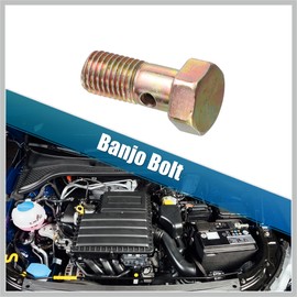 RATCHROLL 2 Set Banjo Bolt Brake Fitting Adapter Kit M8x1.25 Brake Line Thread Banjo Bolt with 8mm Spacers Replacement Car Parts