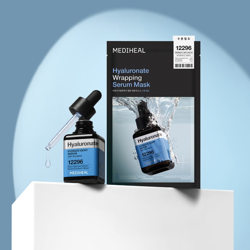 Mediheal Wrapping Serum Mask Hyaluronic Acid, 10 Sheets, 1 Pack