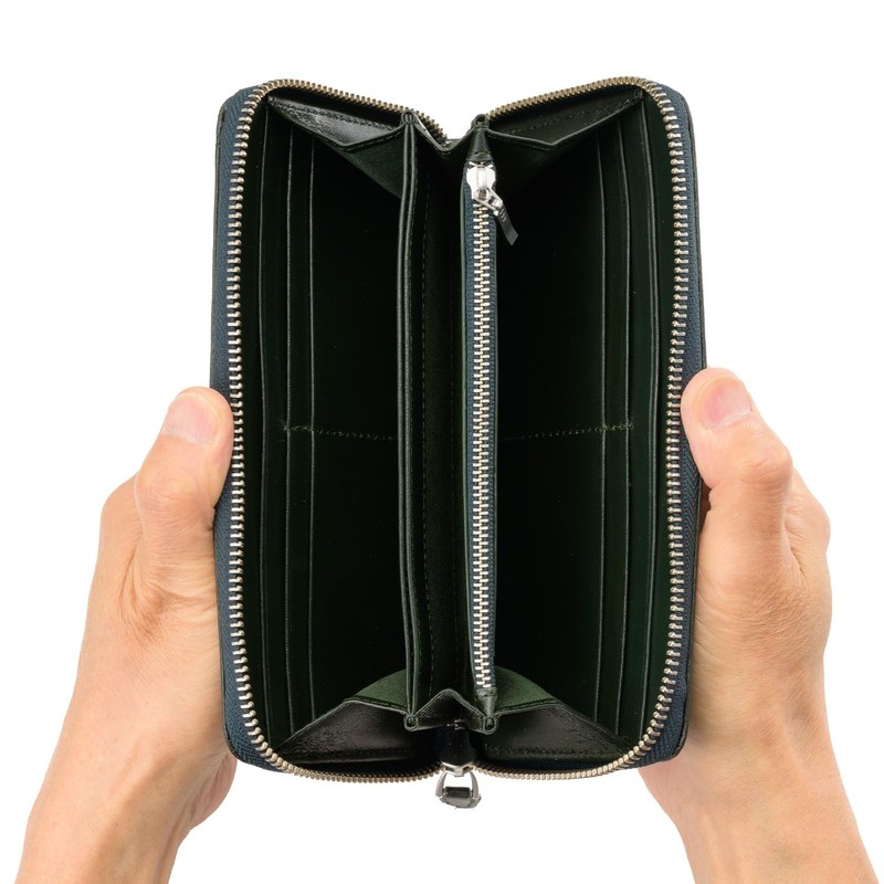 MILAGRO ST-W1619 Round Long Wallet, Ethiopian Sheep (Men's, Wallet, Zipper,