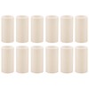 Creative Hobbies 1.75 Inch Tall Cream Plastic Candle Covers Sleeves