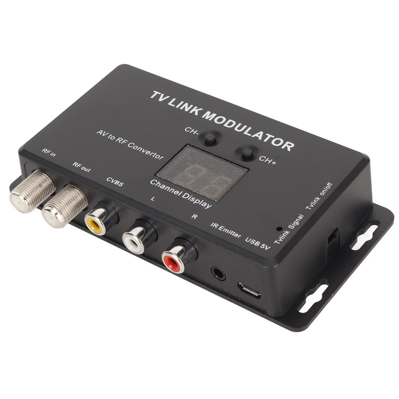 TV Link Modulator Adjustable Support PAL NTSC AV to RF
