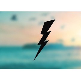 Lightning Bolt - Vinyl Decal - Car Phone Helmet - SELECT SIZE