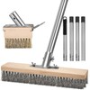 GHWMYD Crack Weeder Brush Heavy Duty Wire Broom Set, Multifunction