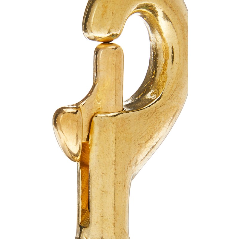 Lucky Line 3-1/4" Heavy-Duty Solid Brass Bolt Snap with 1"