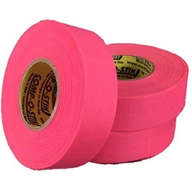 3 Rolls of Comp-O-Stik NEON PINK Hockey Lacrosse Bat Cloth Stick Tape ATHLETIC TAPE (3 Pack) Made In The U.S.A. 1" X 20 Yards