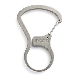 Mocha Carabiner Key Holder, Hook, Key Storage, Made in Japan, Brass, Outdoors, Men's, Free Size, Stainless Steel