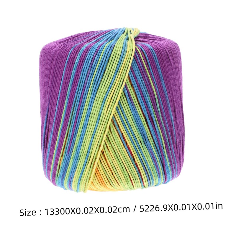 NUOBESTY 1 Roll Cotton Yarn Knitting Yarn Material Dyed for
