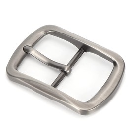 Belt Buckle, Brass Retro Removable Single Prong Square Replacement Buckle for Men Women Belt Waistband Fastening Adjuster Accessories(Belt Buckle Type A)