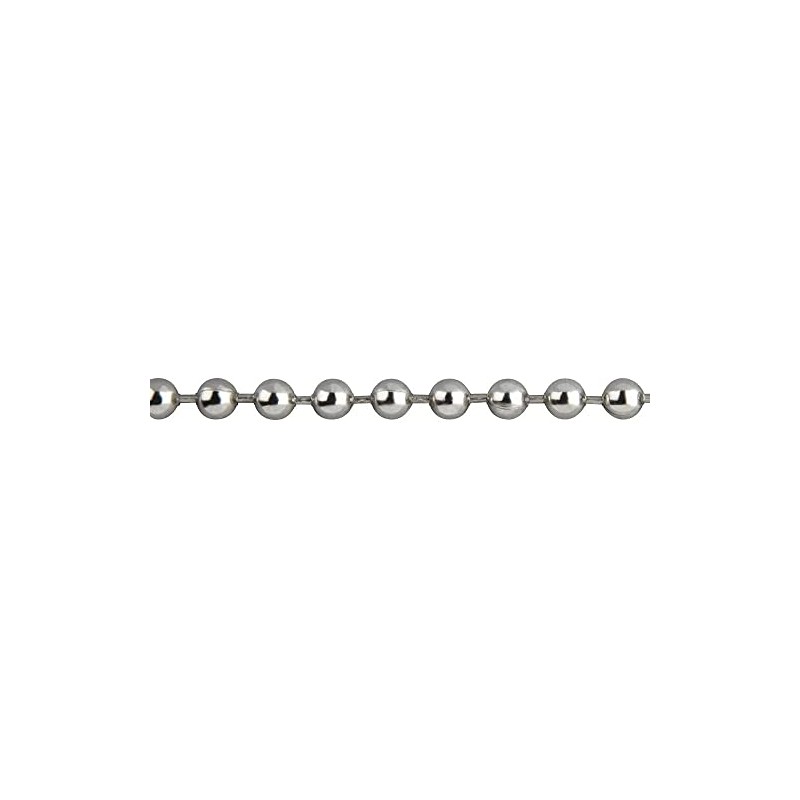 Premium Roller Blind Chrome Beaded Pull Chain - Continuous, 1.25