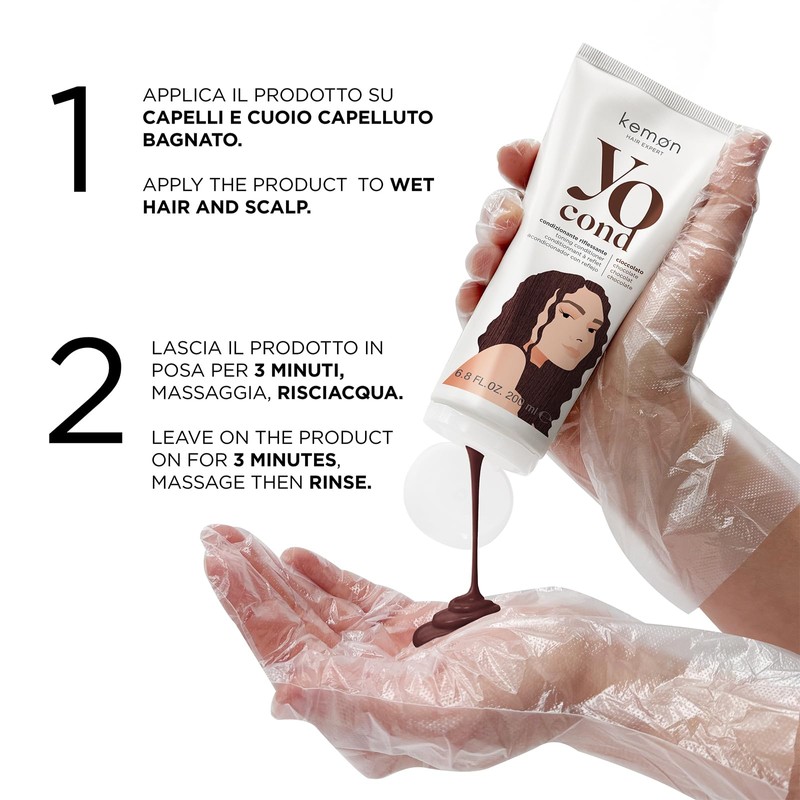 Kemon Yo Cond Cioccolato Maschera Riflessante Vegan 200 ml