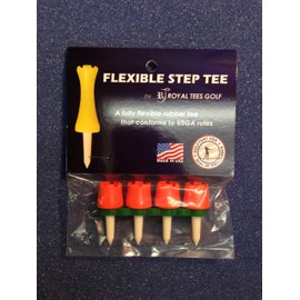 Royaltees R4 1/2" Pack, Flexible Golf Tees (Orange)