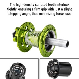 Mountain Bike 6 Pawls Disc Brake Hub 32 Hole Hub for 8/ 9/ 10/ 11/ 12/ 13 Speed Cassette