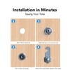 Bicafa Cabinets Locks with Keys, 5/8 Inch, 3 Packs