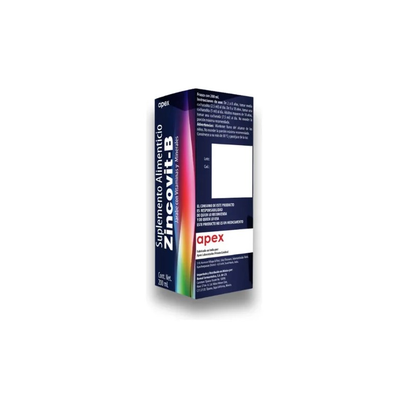 Zincovit-b Suplemento Multivitaminico Con Zinc Y B12 Pack 2 Naranja