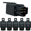 irhapsody 12vdc 40amp 4-pin Replacement Relay, 5pcs SPST Automotive Starter
