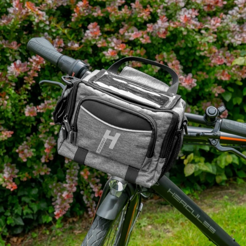 Haberland Bottle Bicycle Handlebar Bag Grey