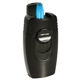 Vertigo Big Buddha Table Lighter Quad Torch Flame Black
