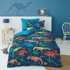 Lions Kids Dinosaur Bedding Set, Soft 100% Microfibre Polyester, Single