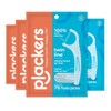 Plackers Twin-Line Dental Floss Picks, 75 Count (Pack of 4)