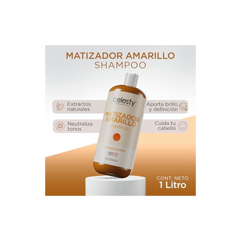CELESTY | Shampoo Matizador - Variedad Amarillo Azul Morado Negro