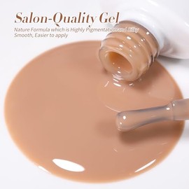 Born Pretty UV Nagellack Jelly Weiß Nude Gelb Braun - Gel Nagellack UV Natur Kristall Transparent UV Lack Kaffee Custard Serie Maniküre und Nagelkunst DIY zu Hause
