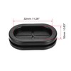 sourcing map Rubber Grommet Oval Double-Sided Mount Size 35 x