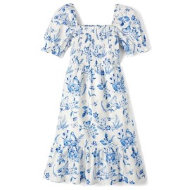 Gymboree,Womens,Mommy and Me Matching Short Sleeve Dresses,Blue Birds,Small (Adult)