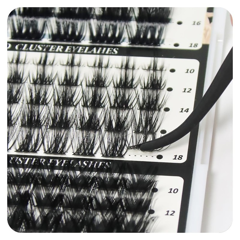 ANNAFRIS Eyelash Extensions, Eyelash Cluster Kit, Cluster Lashes, Artificial Eyelashes,