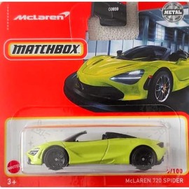 2023 Matchbox McLaren 720 Spider Lime Green (Short Card) HFR66
