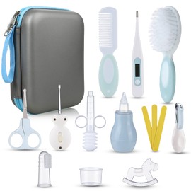 Lictin Baby Health Care Kit - Baby Grooming Kit Newborn Baby Care Accessories, 15PCS Safety Cutter Nail Care Set, Nursery Baby Care Kit for