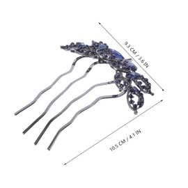 SAFIGLE Alloy Rhinestone Crown Hair Comb Decorative Kids Fashion Accessory for Wedding Party Headband Chinese Hair Jewelry Tool