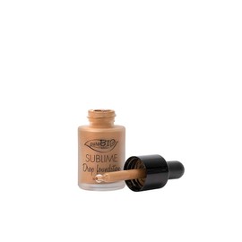 PUROBIO - Sublime Drop Foundation - Organic Liquid Foundation 06 - with Argan Extracts - Lightweight and Covering Texture - Moisturizing, Nourishing and Antioxidant - 19 gr