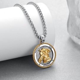 Wrestling Gifts for Men Wrestling Necklace 925 Sterling Silver Wrestling Pendant for Men