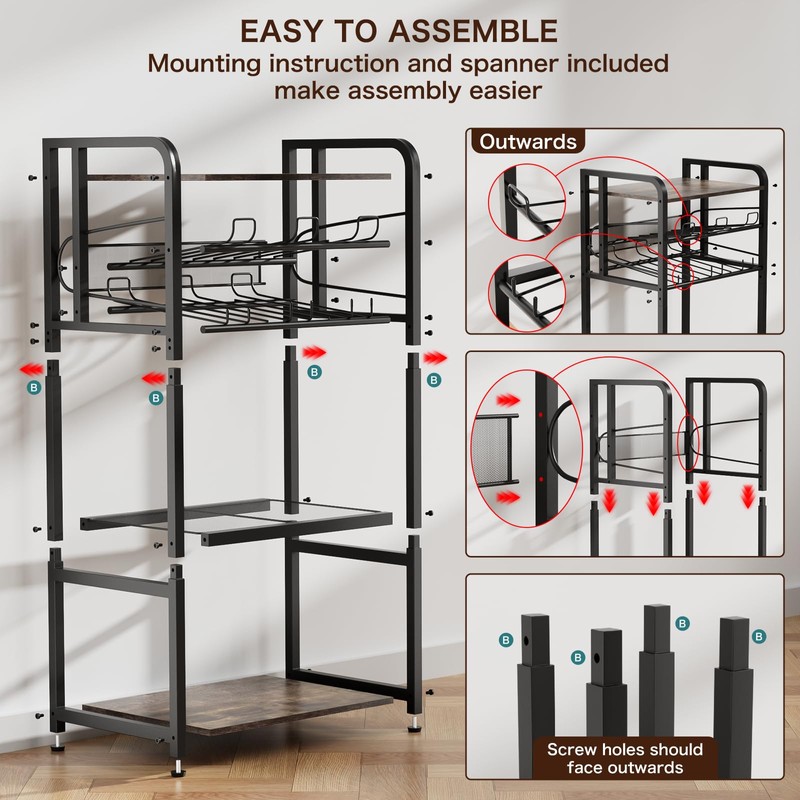 Kadolina Can Organizer for Pantry, 5-Tier Pantry Organizer, Kitchen Organizers