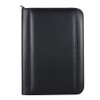 A5 PU Leather Business Portfolio with Calculator Zippered Document Organizer