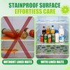 4pcs Waterproof Refrigerator Liner Set - Washable EVA Fridge Mats