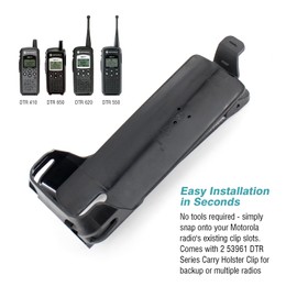 Accessoryway 2-Pack Replacement 53961 DTR Series Carry Holster with 90°Swivel Belt Clip Compatible for Motorola MOTOTRBO DTR620 DTR650 DTR550 DTR410 Portable Radios