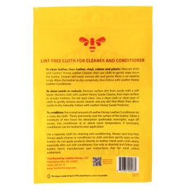 Leather Honey Lint-Free Application Cloth: Microfiber Cloth for Use with Leather Conditioner and Cleaner. Made in The USA Since 1968