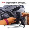 Vanshly Black No Cut Frame Sliders Fits Kawasaki Ninja 650