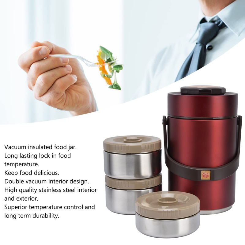 Qiilu Food Flask 2L Termos Para Comida Caliente 24 Horas