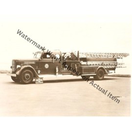 Pirsch Knoxville, Tenn Aerial Ladder Fire Truck Vintage Photograph Print 8.5x11"