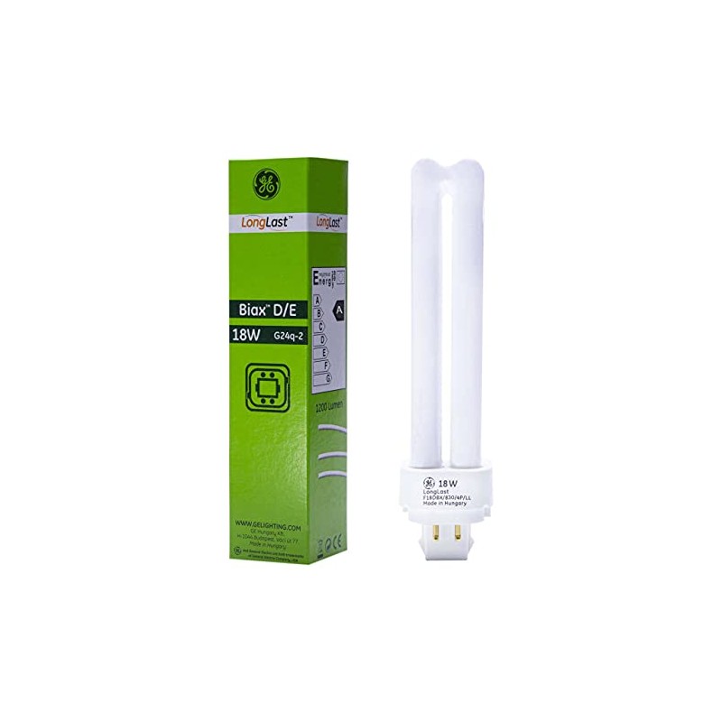 GE Lighting 12866 Quad Plug-in Dimmable Compact Fluorescent Bulb A